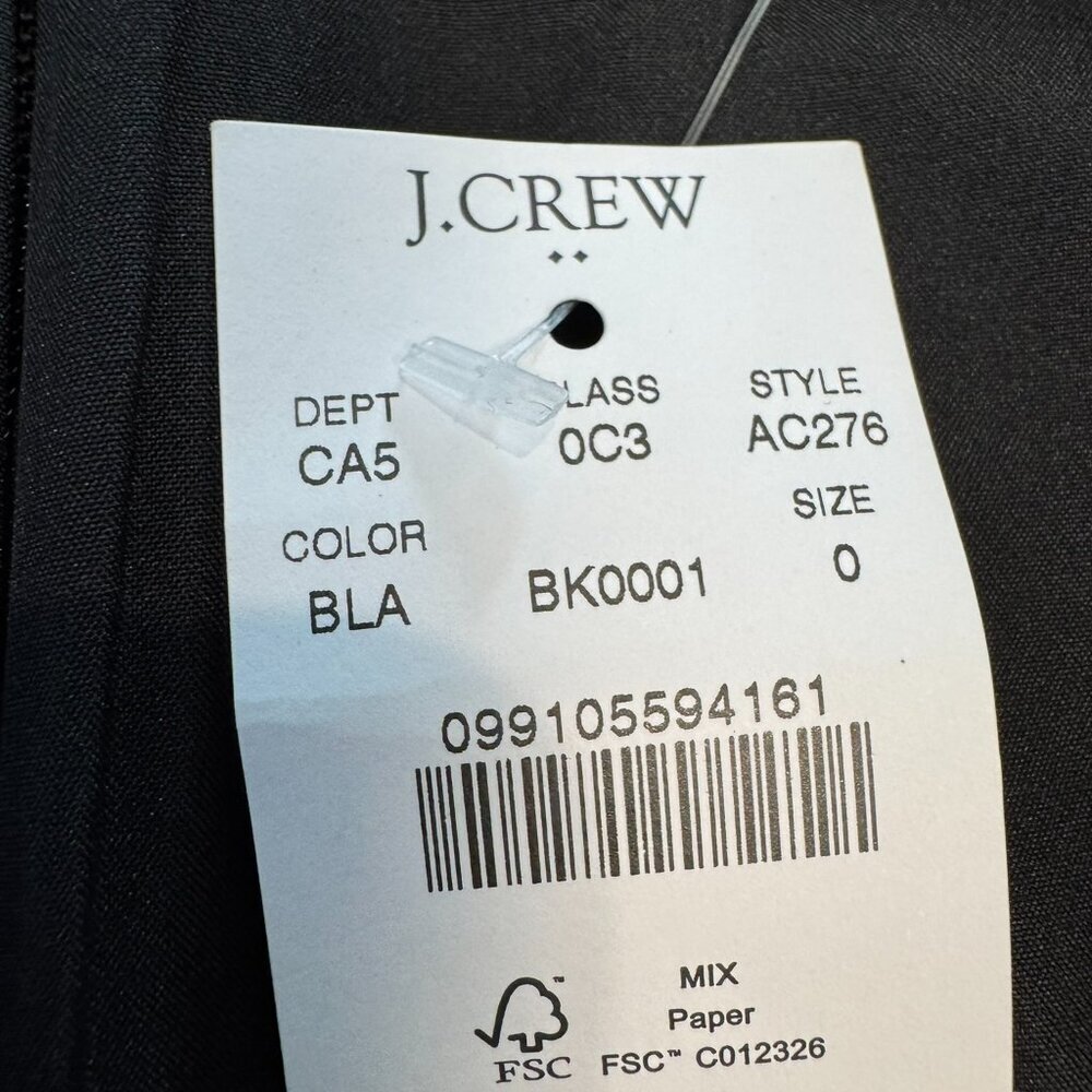 J. Crew NWT Black Wool Blend Pencil Skirt Lined, Work Wear P15 - Picture 5 of 6